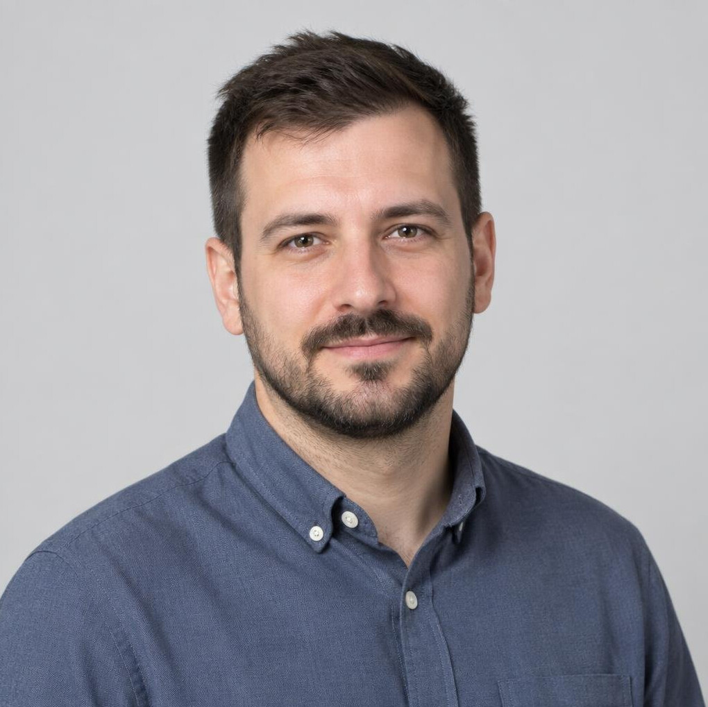 Croatian male backend developer portrait