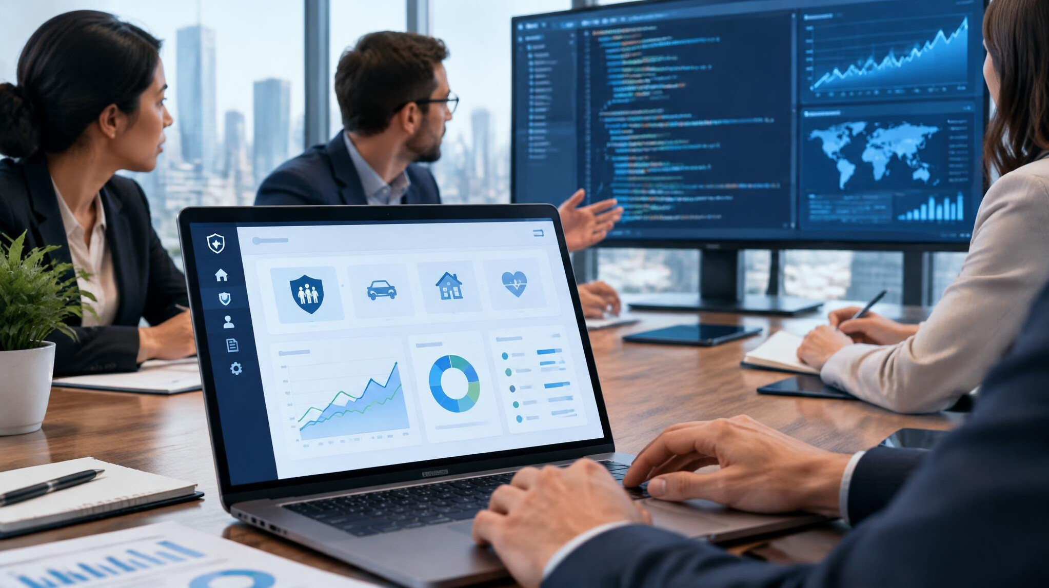 insurance software interface