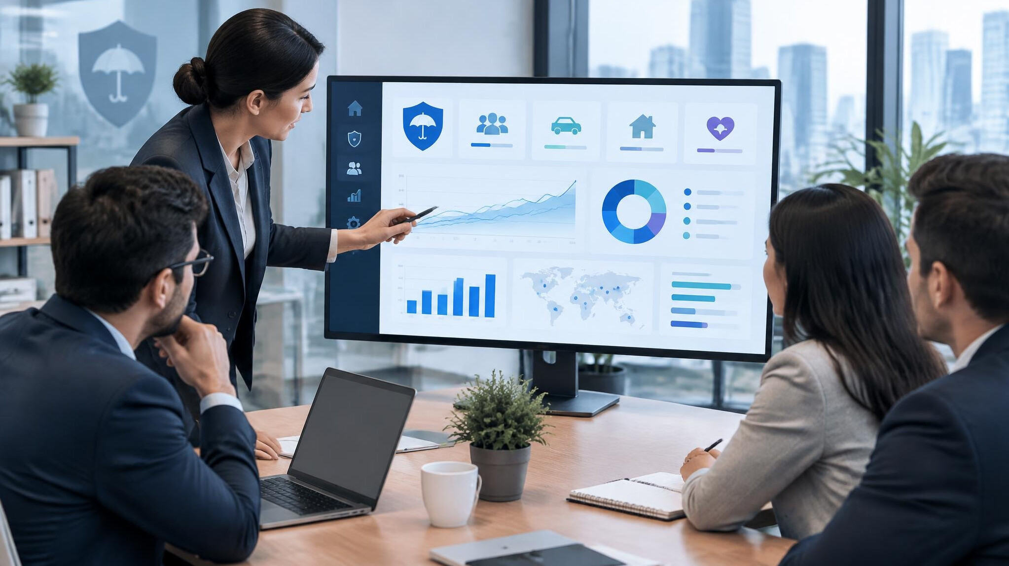 insurance software dashboard